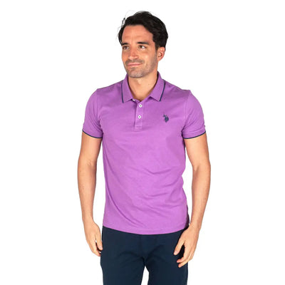 U.S. POLO ASSN. | Polo uomo mezza manica in jersey