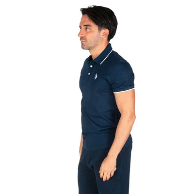 U.S. POLO ASSN. | Polo uomo mezza manica in jersey