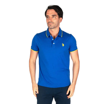 U.S. POLO ASSN. | Polo uomo mezza manica in jersey