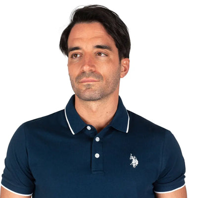 U.S. POLO ASSN. | Polo uomo mezza manica in jersey