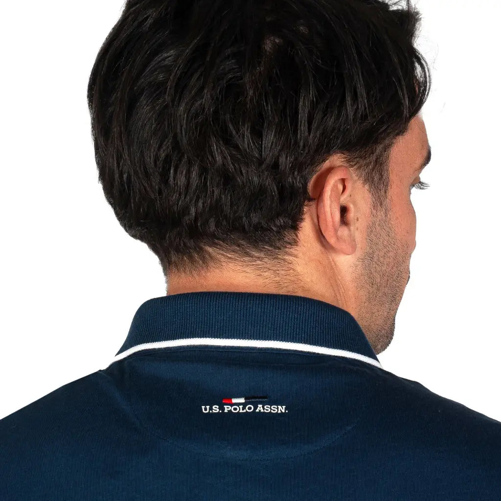U.S. POLO ASSN. | Polo uomo mezza manica in jersey
