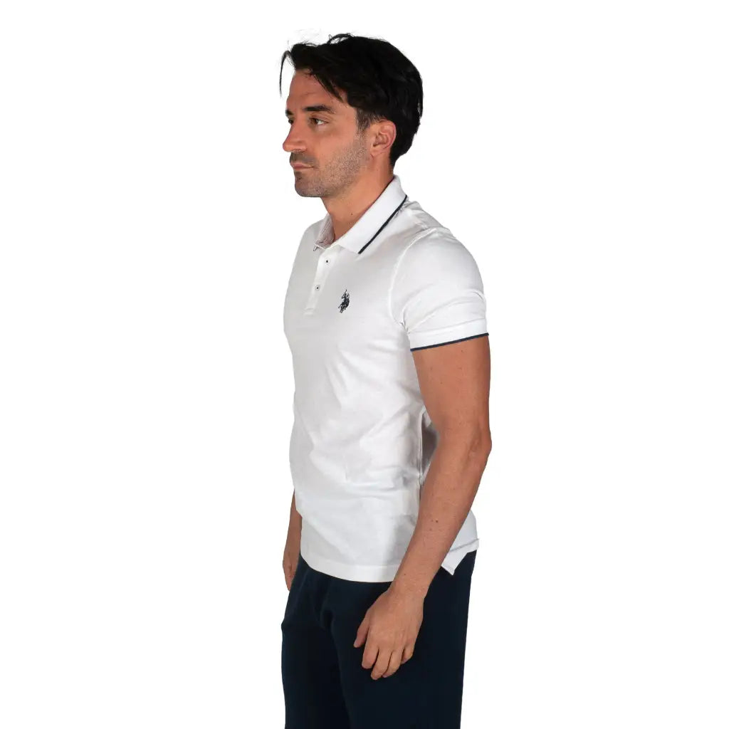 U.S. POLO ASSN. | Polo uomo mezza manica in jersey