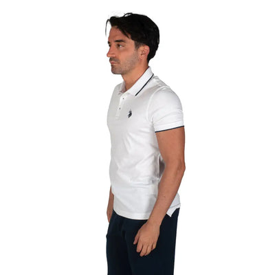U.S. POLO ASSN. | Polo uomo mezza manica in jersey