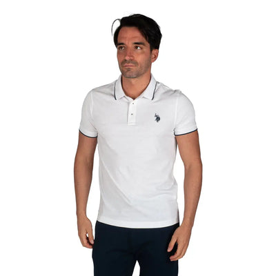 U.S. POLO ASSN. | Polo uomo mezza manica in jersey