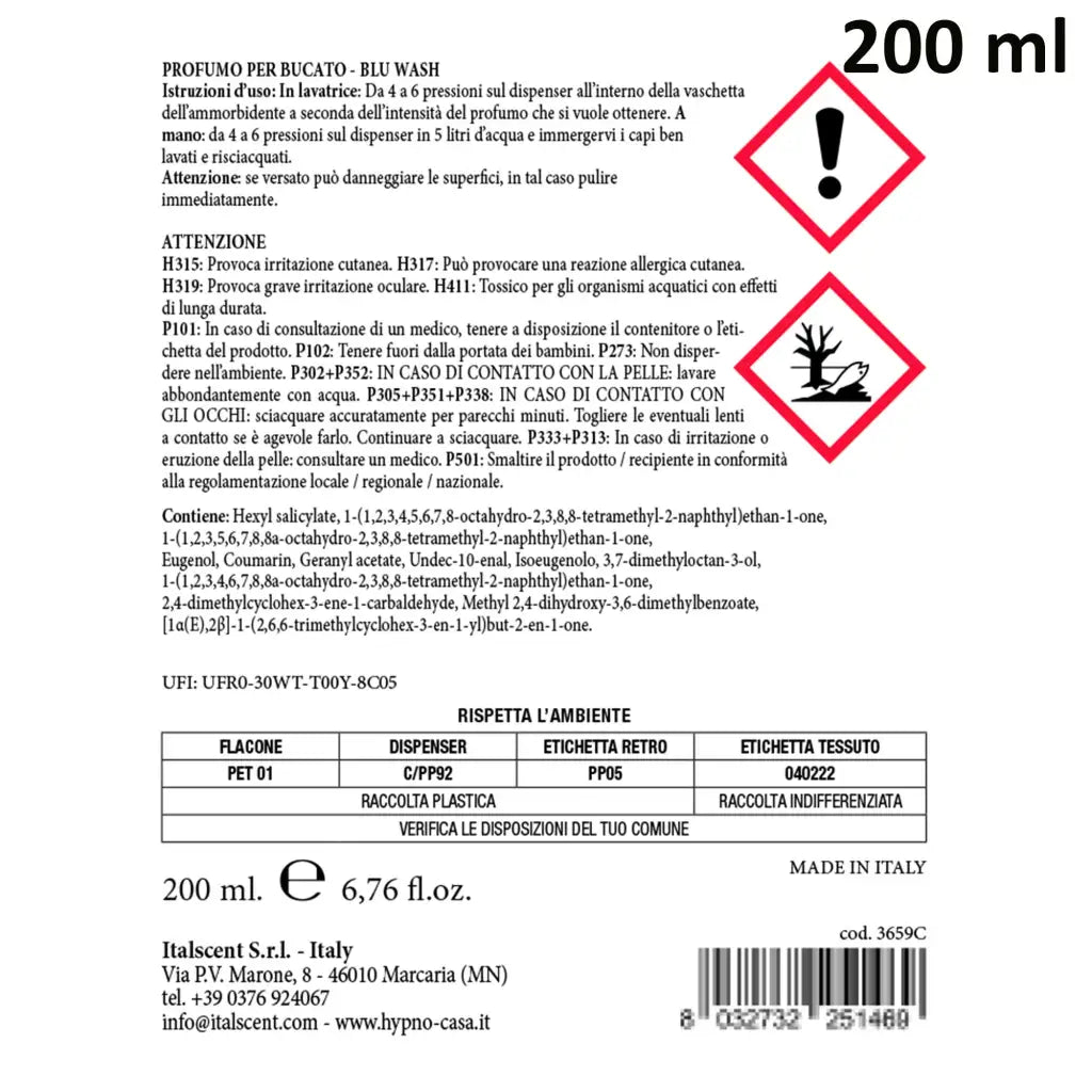 HYPNO CASA | Profumatore concentrato per lavatrice