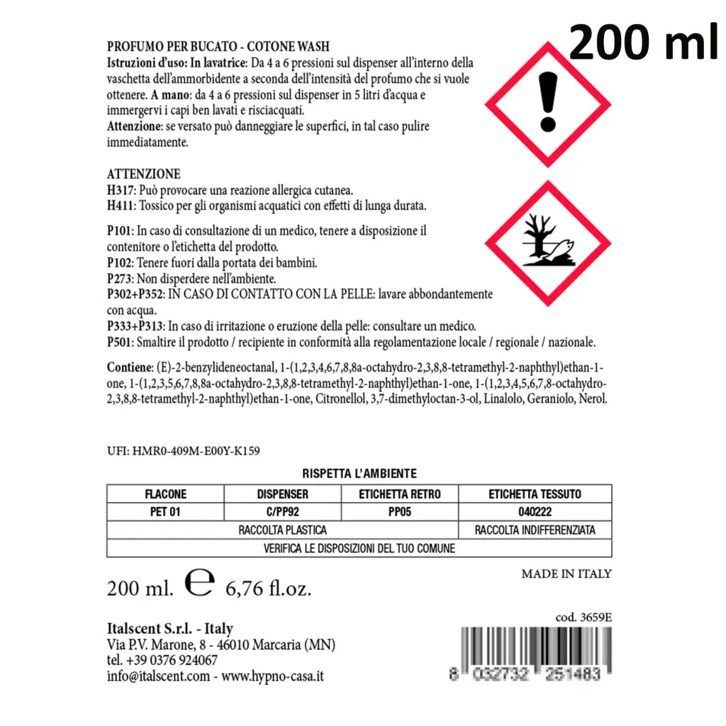 HYPNO CASA | Profumatore concentrato per lavatrice