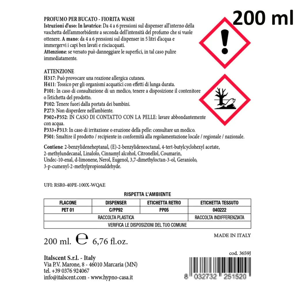 HYPNO CASA | Profumatore concentrato per lavatrice