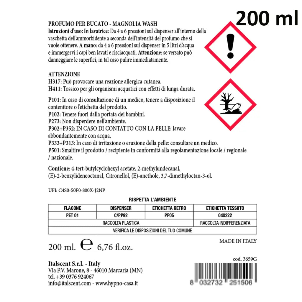 HYPNO CASA | Profumatore concentrato per lavatrice