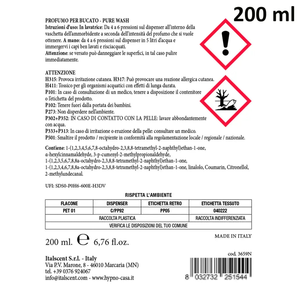 HYPNO CASA | Profumatore concentrato per lavatrice