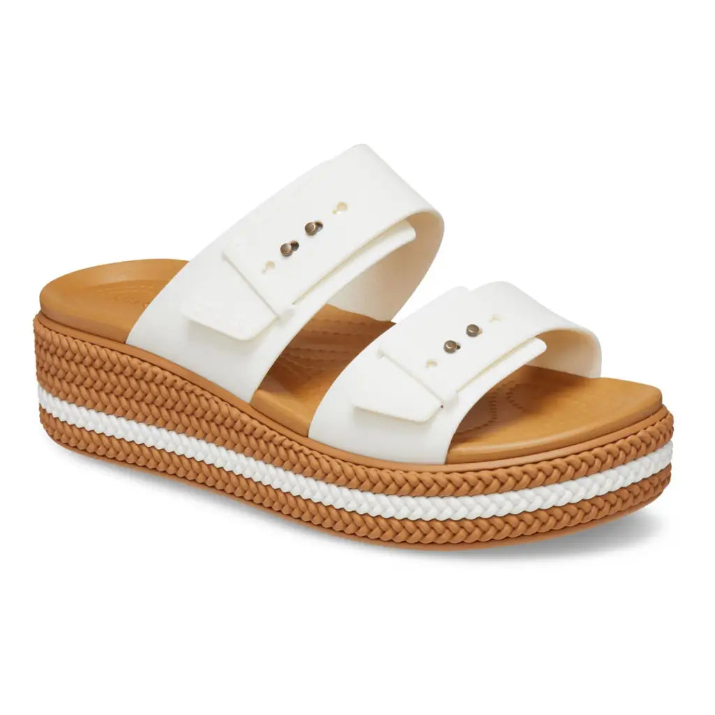 CROCS | Sandalo donna con zeppa e fibbie Brooklyn Woven