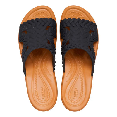 CROCS | Sandalo donna con zeppa e tomaia effetto