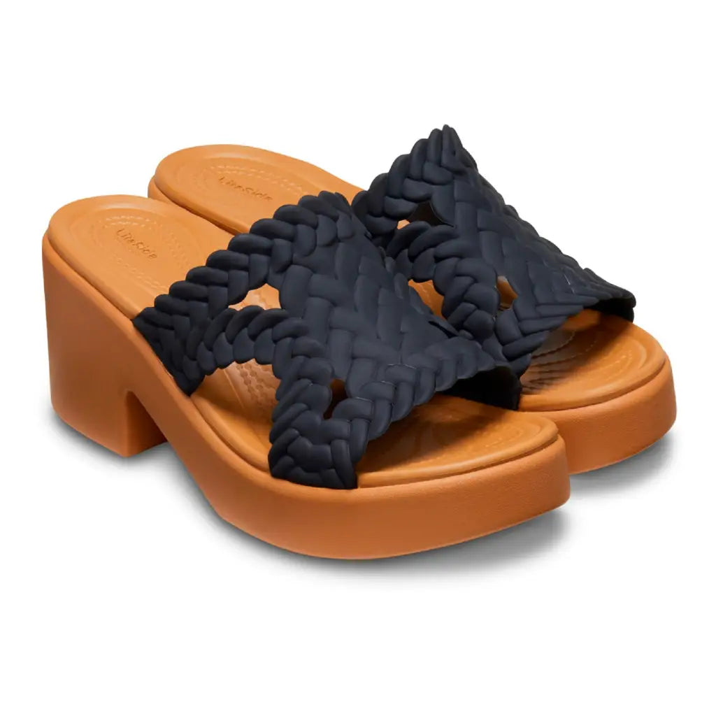 CROCS | Sandalo donna con zeppa e tomaia effetto