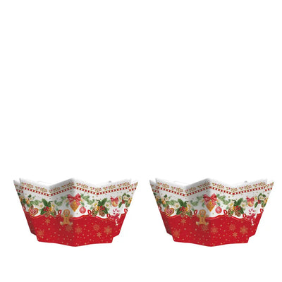 EASY LIFE | Set 2 ciotole in porcellana Christmas Memories