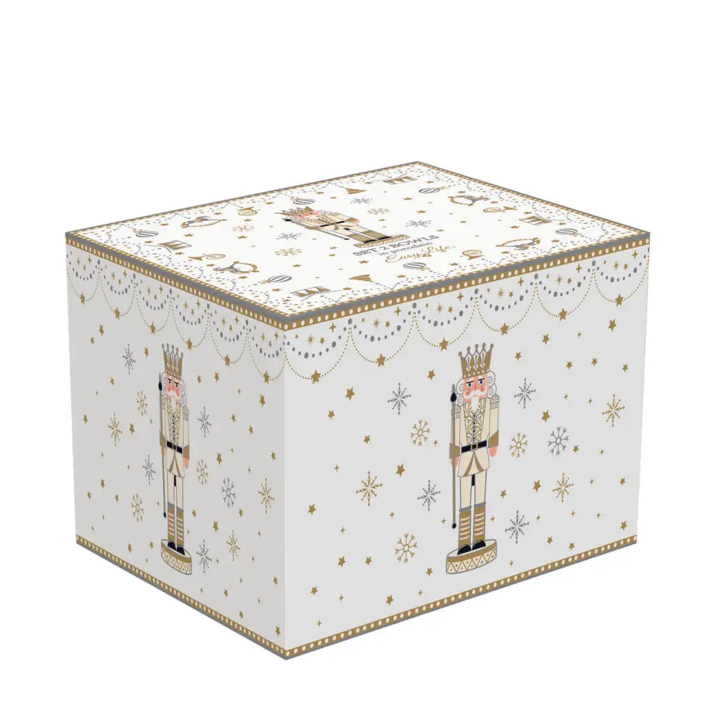 EASY LIFE | Set 2 ciotole in porcellana Royal Nutcracker