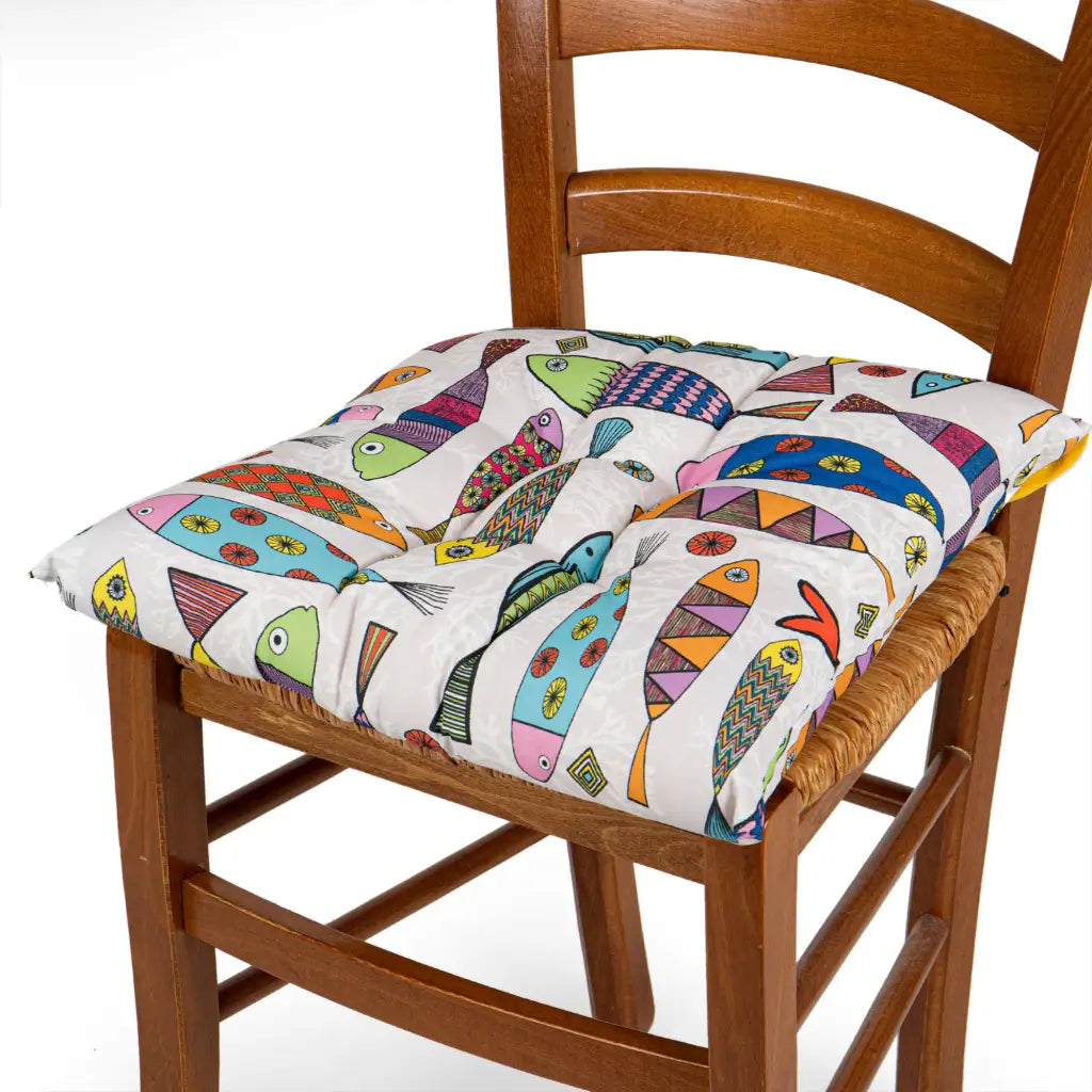 ZITA DEL FORTE | Set 2 cuscini per sedie da cucina in