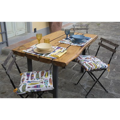 ZITA DEL FORTE | Set 2 cuscini per sedie da cucina in