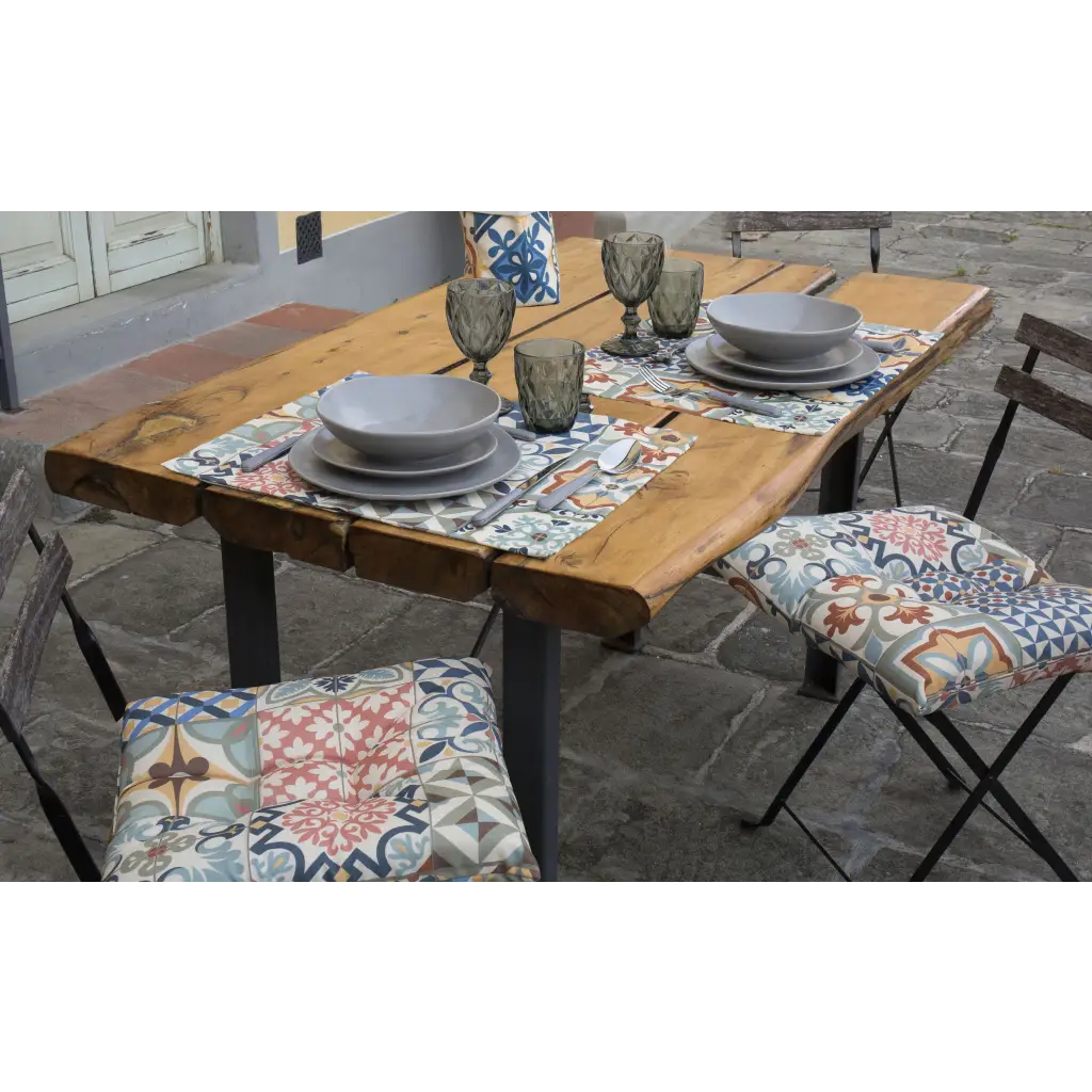 ZITA DEL FORTE | Set 2 cuscini per sedie da cucina in