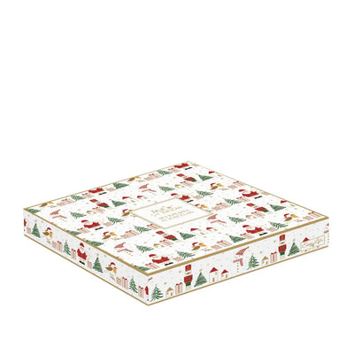 EASY LIFE | Set 2 piattini dessert in porcellana con decoro