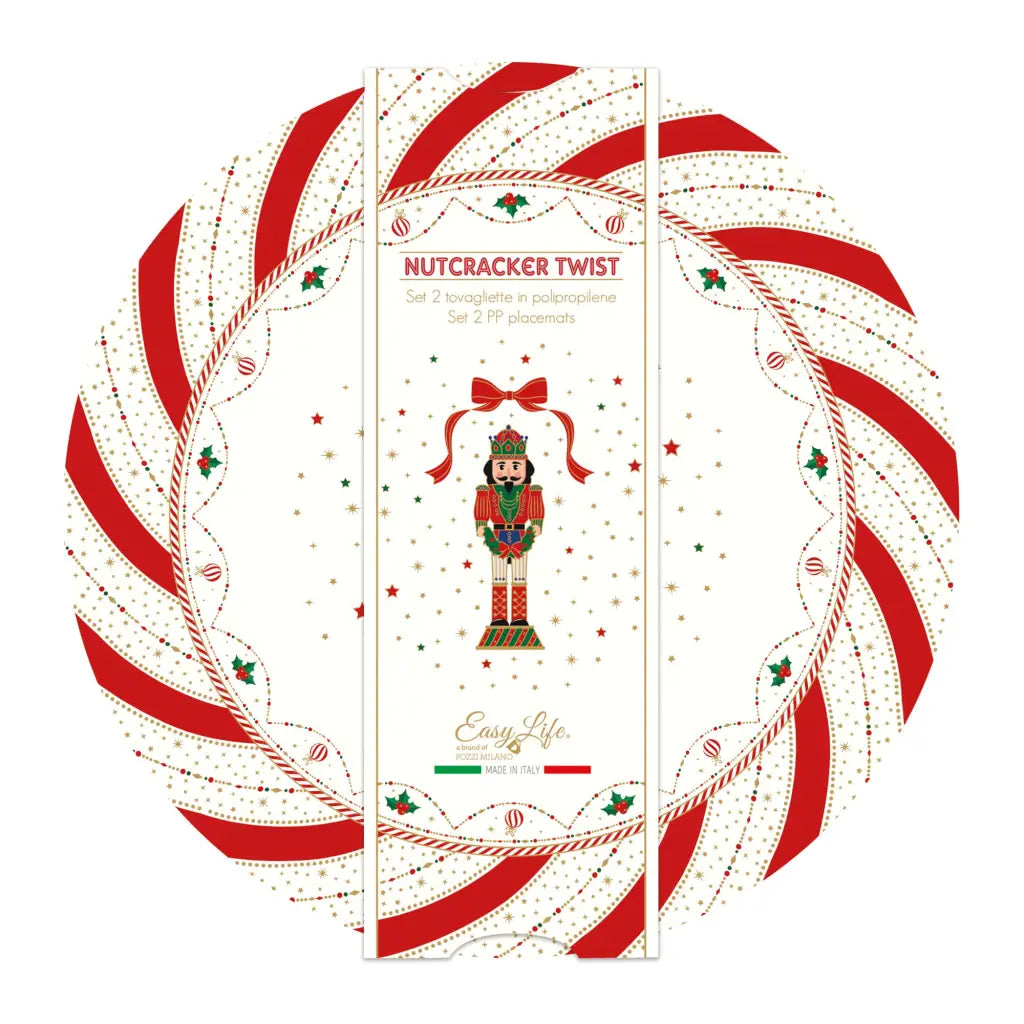 EASY LIFE | Set 2 tovagliette americana rotonde Nutcracker