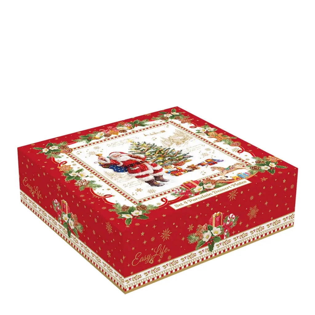 EASY LIFE | Set 4 piatti dessert Ø 16 cm in porcellana