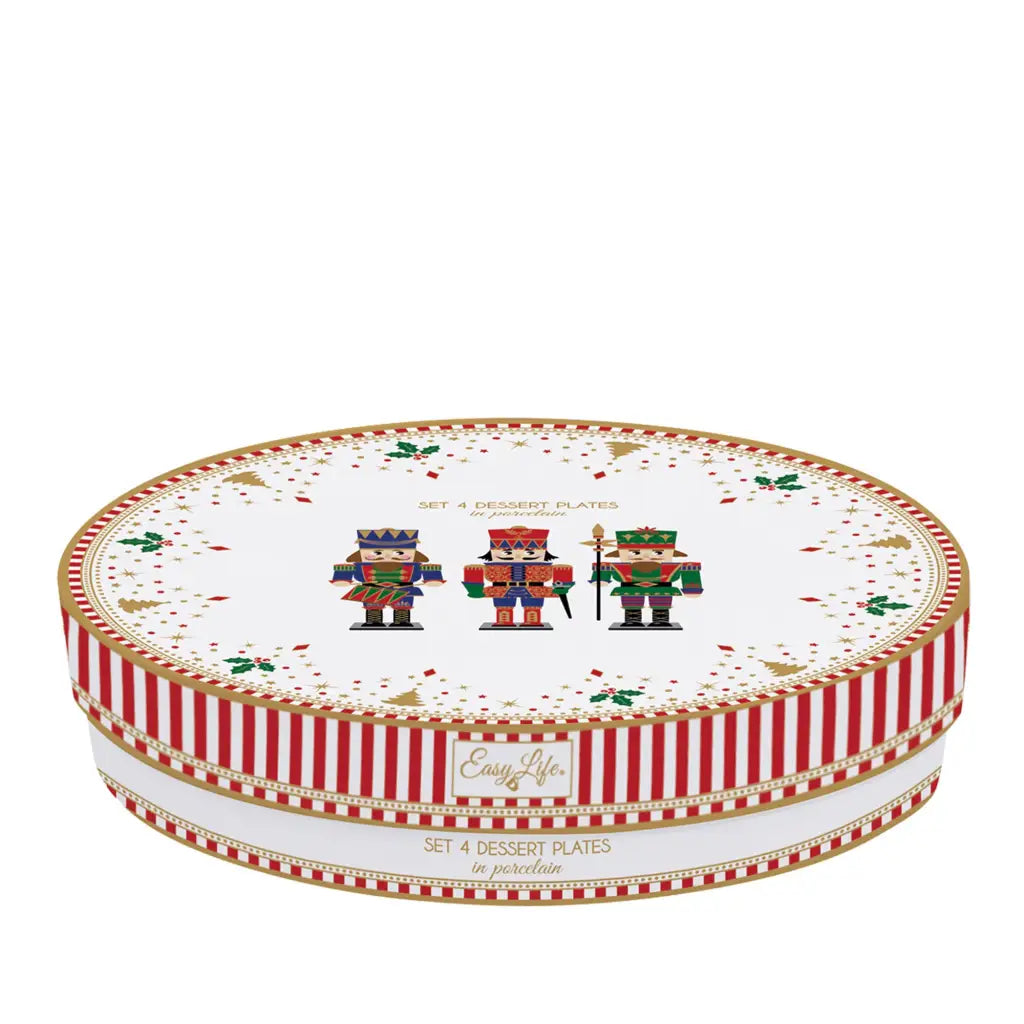 EASY LIFE | Set 4 piattini da dessert Nutcrackers | Easy