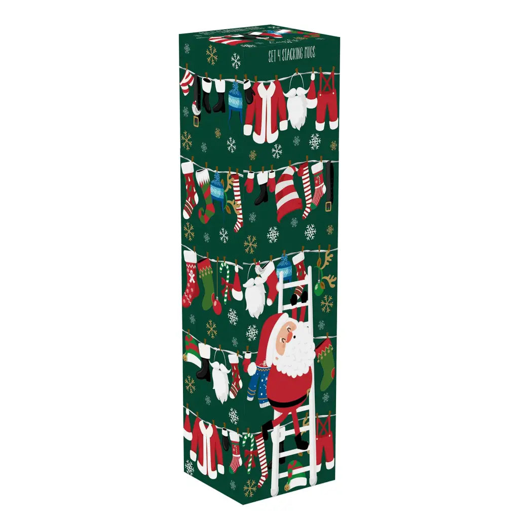 EASY LIFE | Set 4 tazze impilabili Santa’s Outfit | Easy