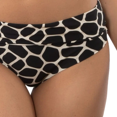 VERDISSIMA | SLIP BIKINI ALTO REGOLABILE IN FANTASIA SAVANA