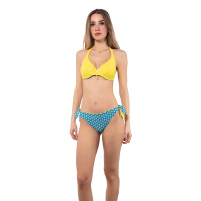 VERDISSIMA | Slip bikini annodato dpuble-face in fantasia