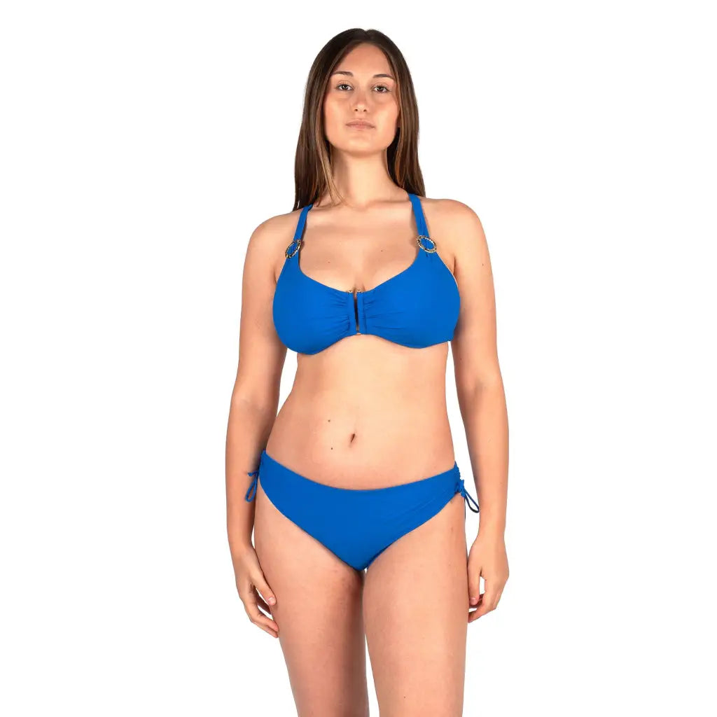 VERDISSIMA | Slip bikini donna alto con coulisse regolabile