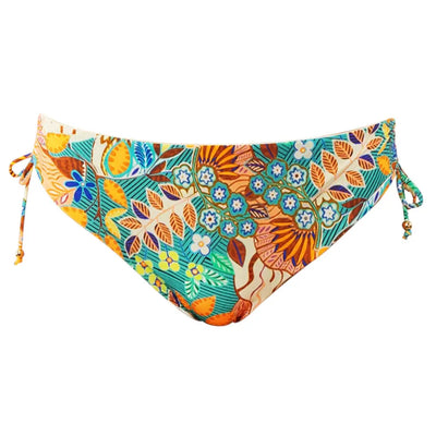 VERDISSIMA | Slip bikini donna alto con coulisse regolabile