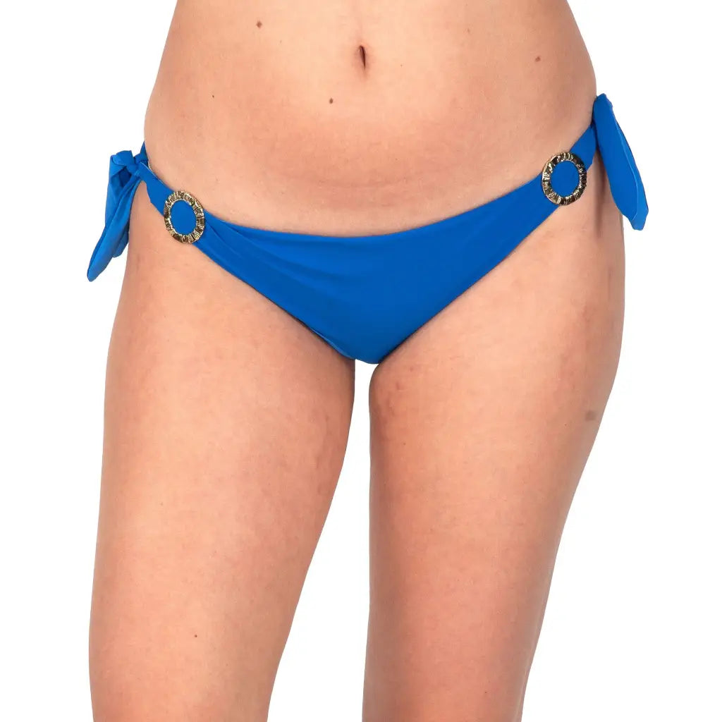 VERDISSIMA | Slip bikini donna annodato double-face a tinta