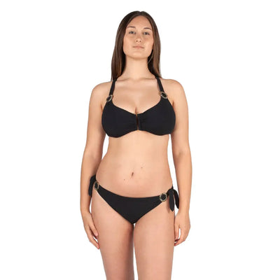 VERDISSIMA | Slip bikini donna annodato double-face a tinta