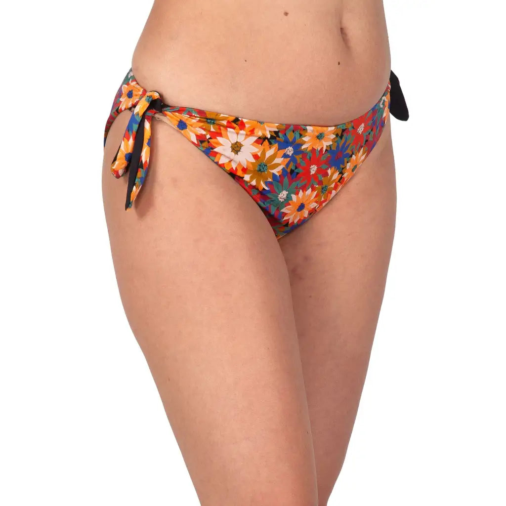 VERDISSIMA | Slip bikini donna annodato double face Hawaii