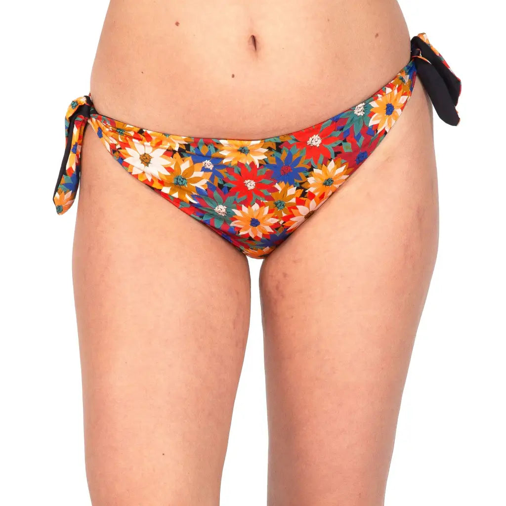 VERDISSIMA | Slip bikini donna annodato double face Hawaii