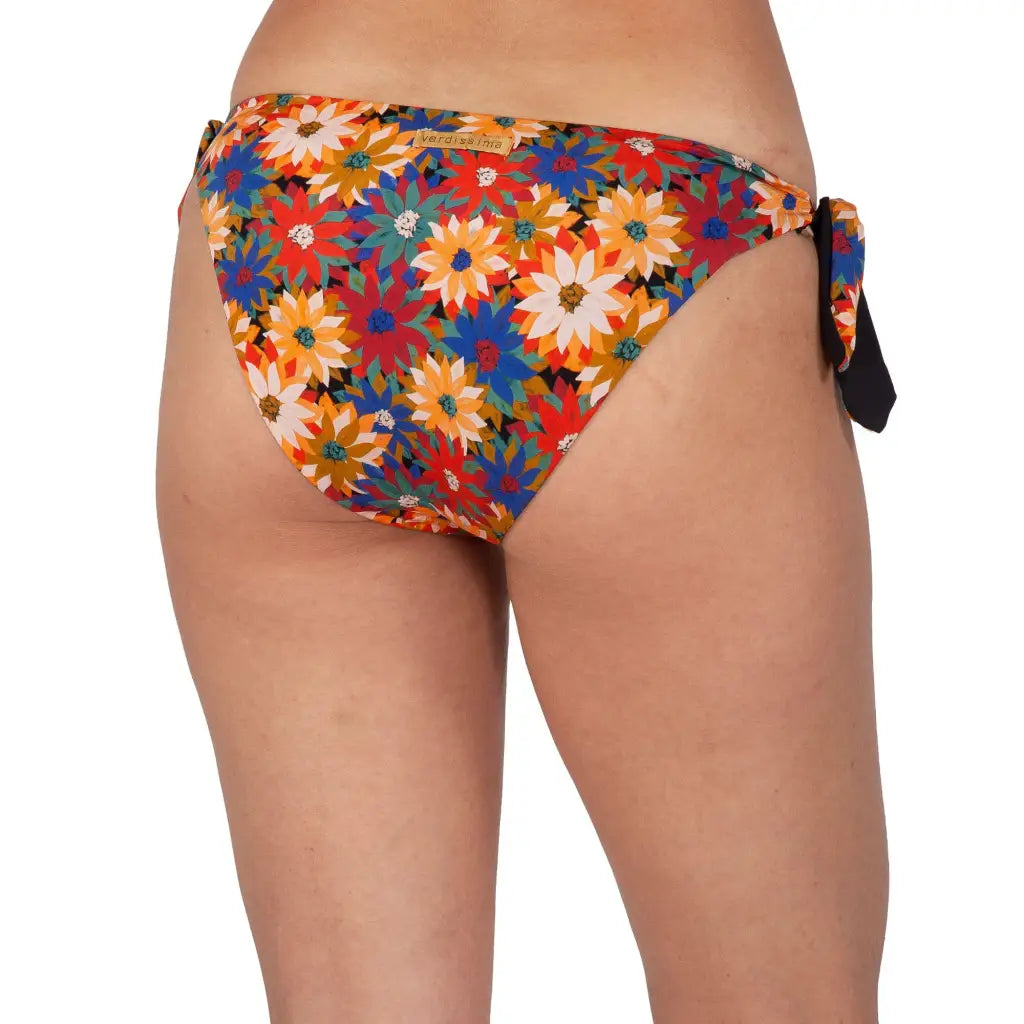 VERDISSIMA | Slip bikini donna annodato double face Hawaii