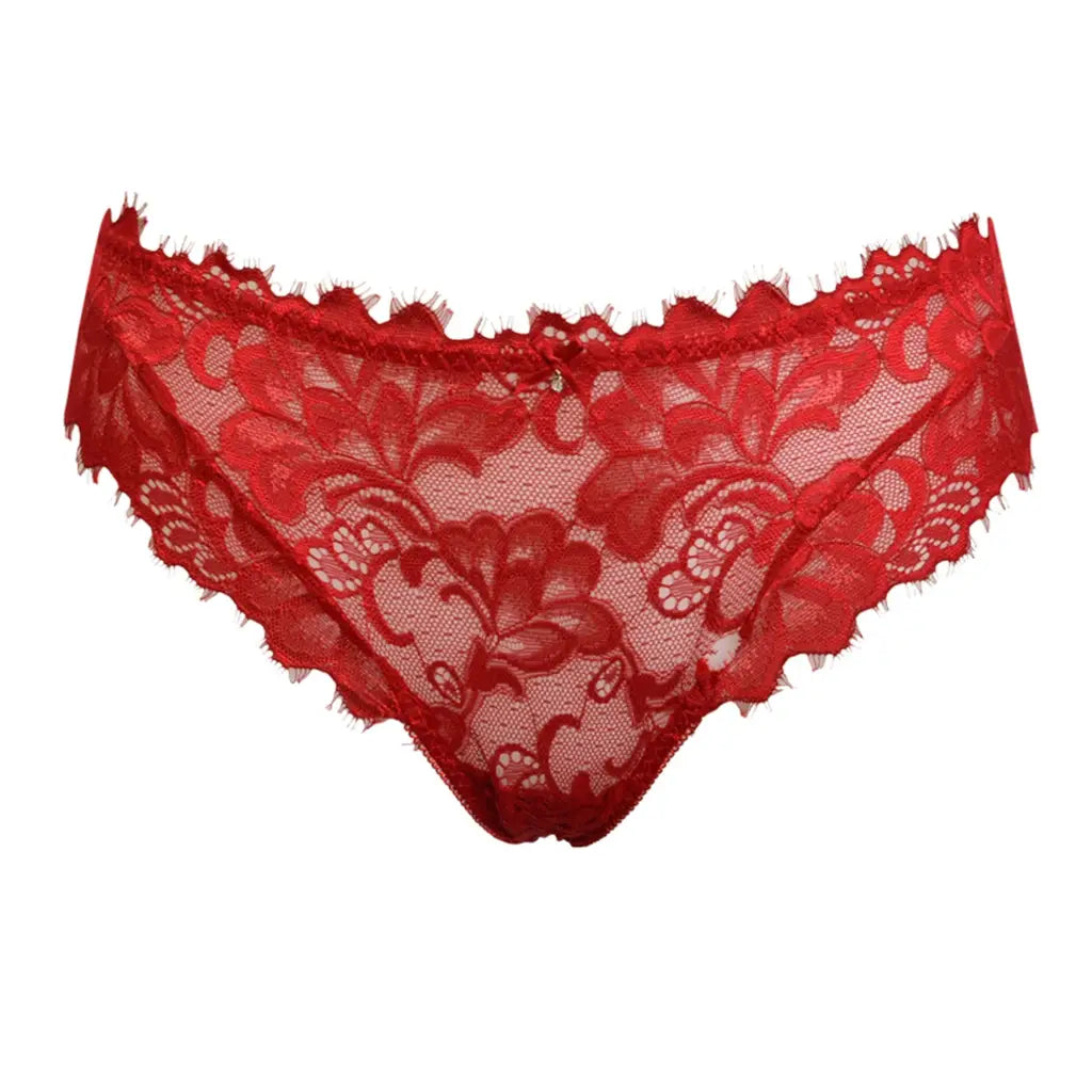 SI E’ LEI | Slip donna in pizzo Berries | 2 / ROSSO