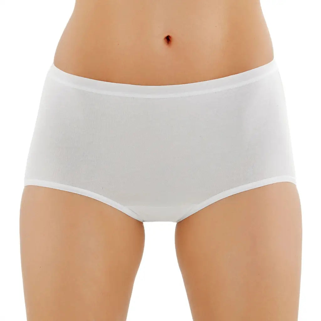 Mutande Donna In Cotone Midi Vita - Pacco Da 6, Comode, Traspiranti, Lavabili In Lavatrice