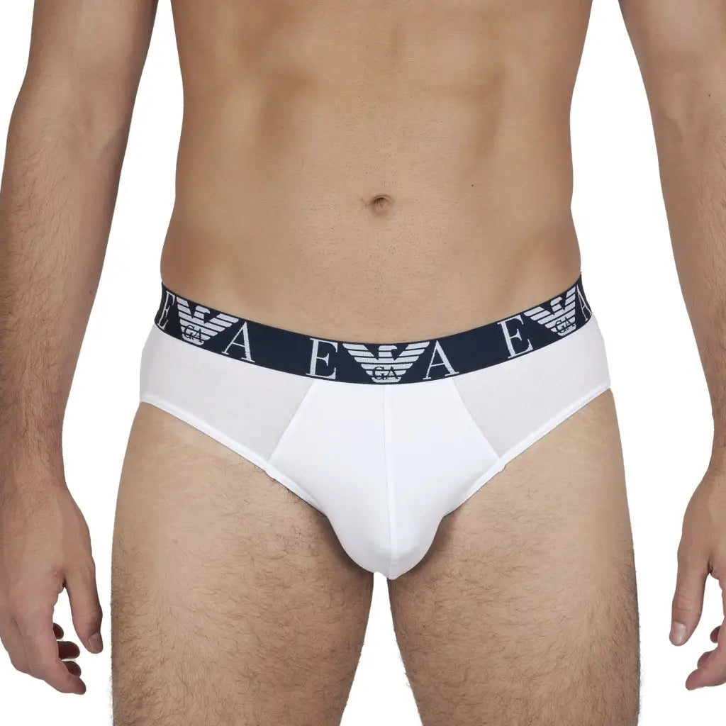 EMPORIO ARMANI | Slip in cotone elasticizzato con elastico