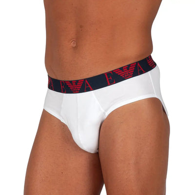 EMPORIO ARMANI | SLIP IN COTONE ELASTICIZZATO CON ELASTICO