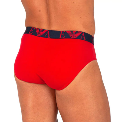 EMPORIO ARMANI | SLIP IN COTONE ELASTICIZZATO CON ELASTICO