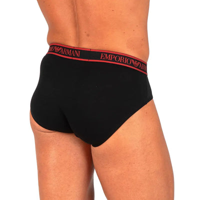 EMPORIO ARMANI | SLIP IN COTONE ELASTICIZZATO CON ELASTICO