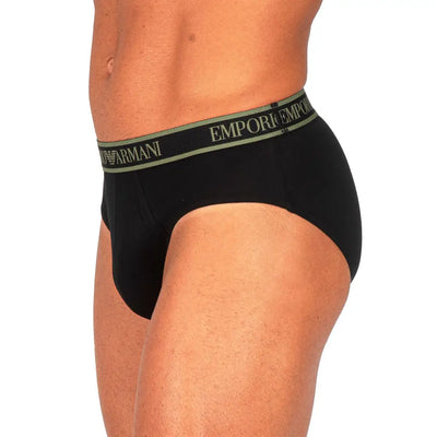 EMPORIO ARMANI | SLIP IN COTONE ELASTICIZZATO CON ELASTICO