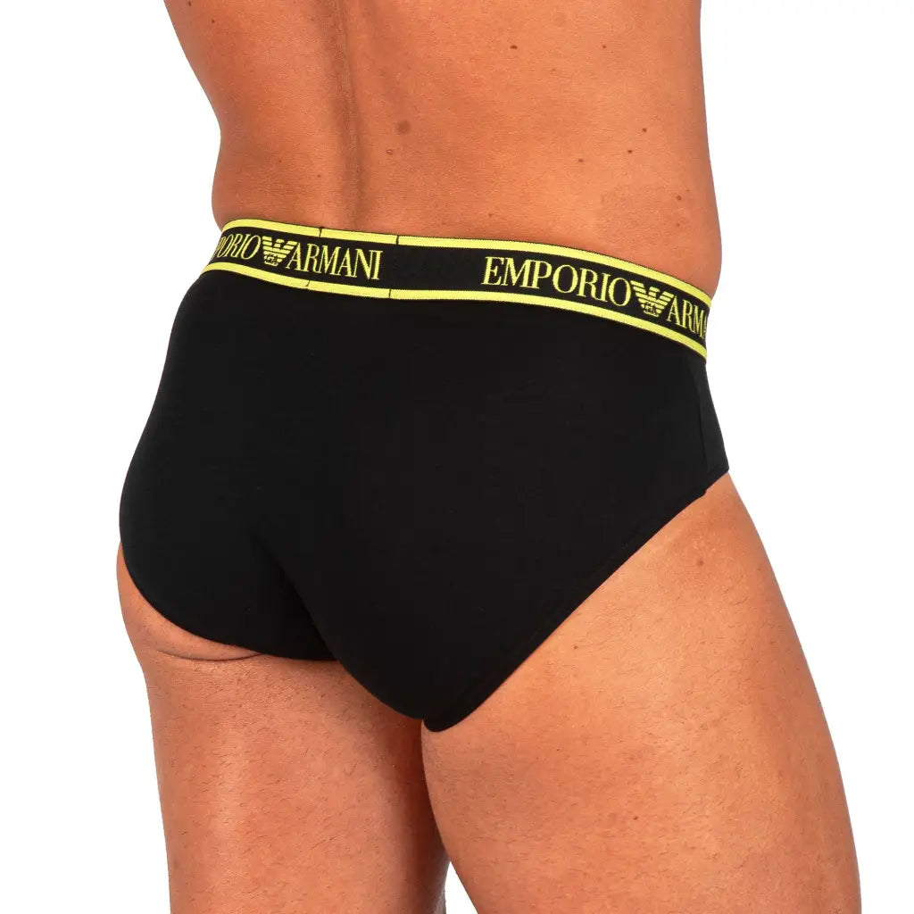 EMPORIO ARMANI | SLIP IN COTONE ELASTICIZZATO CON ELASTICO