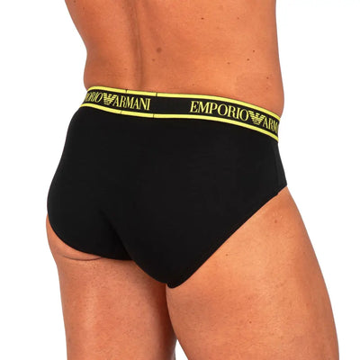 EMPORIO ARMANI | SLIP IN COTONE ELASTICIZZATO CON ELASTICO