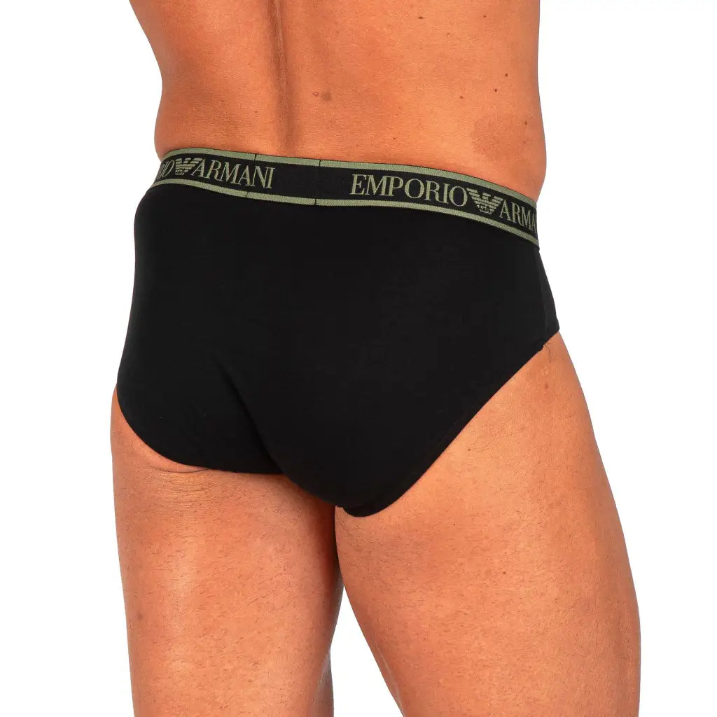 EMPORIO ARMANI | SLIP IN COTONE ELASTICIZZATO CON ELASTICO