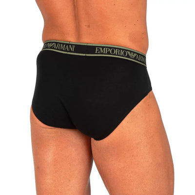 EMPORIO ARMANI | SLIP IN COTONE ELASTICIZZATO CON ELASTICO
