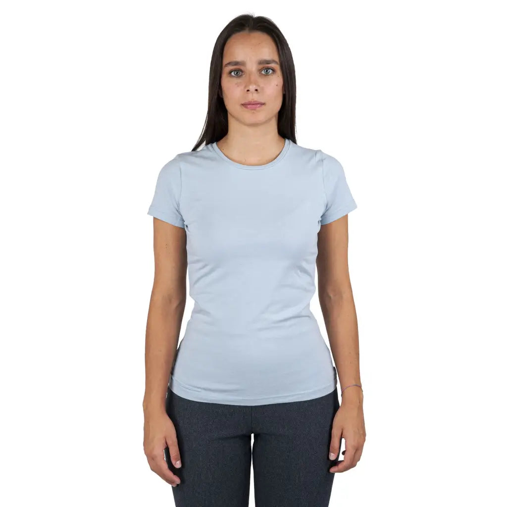 BISBIGLI | T-Shirt a mezza manica paricollo in Cotone