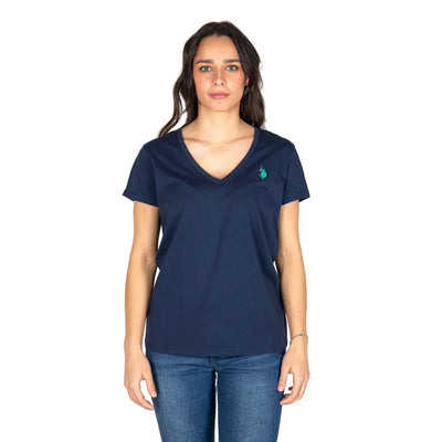 U.S. POLO ASSN. | T-Shirt donna a mezza manica con scollo
