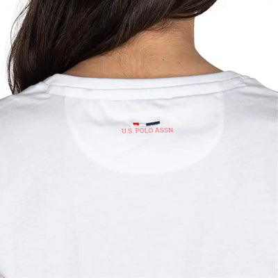 U.S. POLO ASSN. | T-Shirt donna a mezza manica con scollo