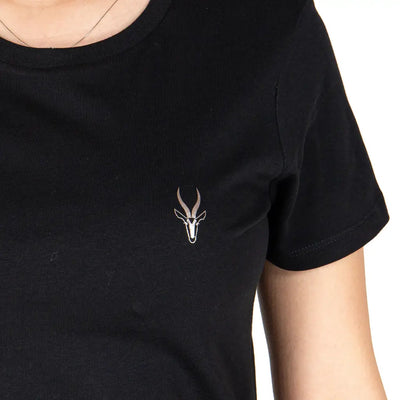 GRABS | T-shirt donna a mezza manica paricollo in cotone